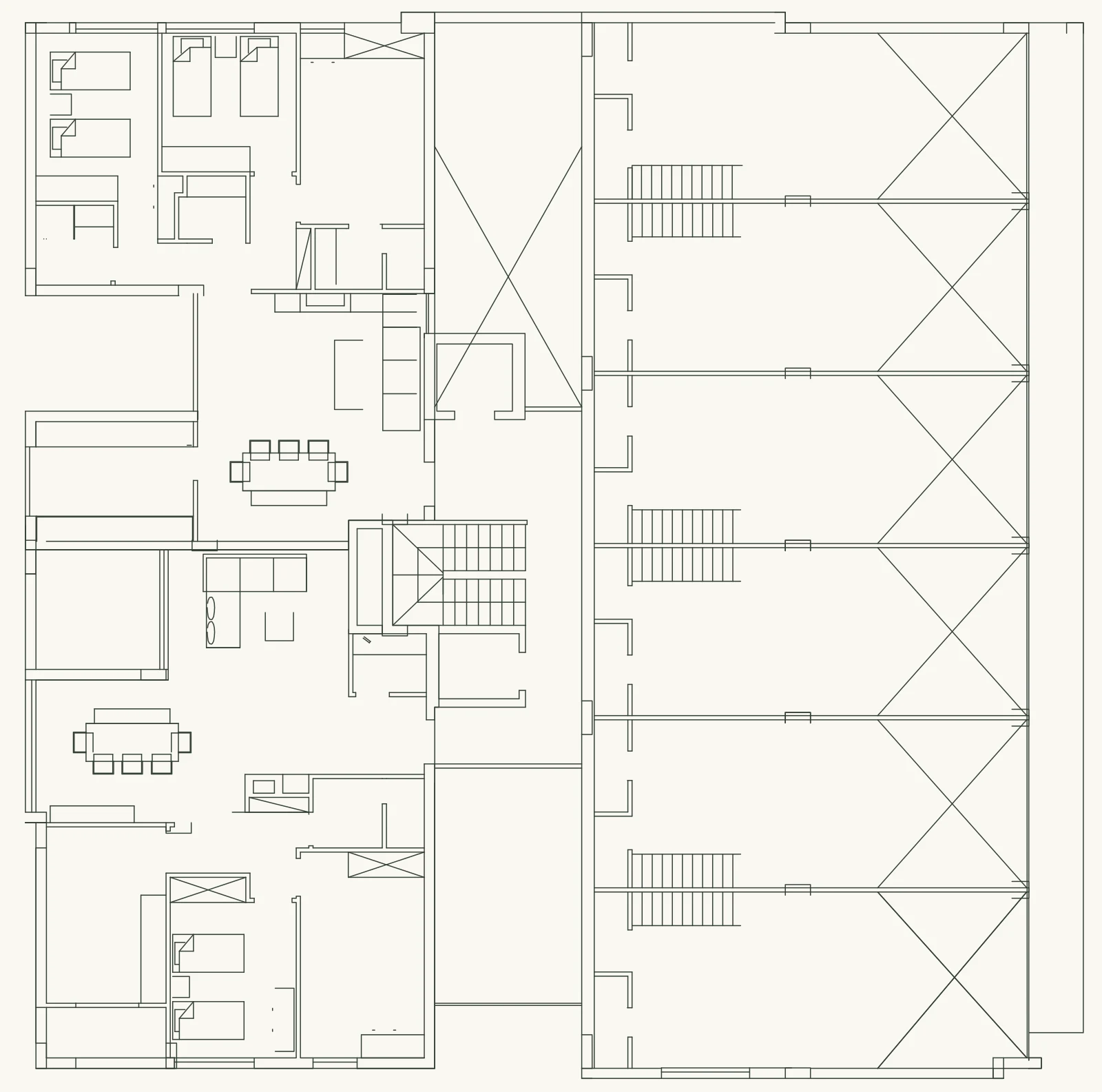 Block A, first floor: floor plan