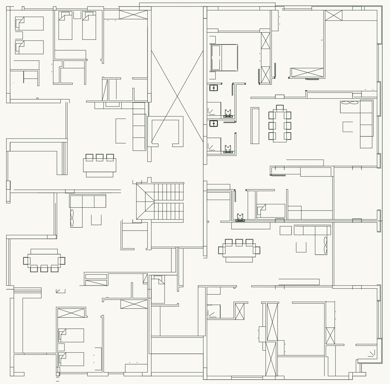 Block A, second floor: floor plan