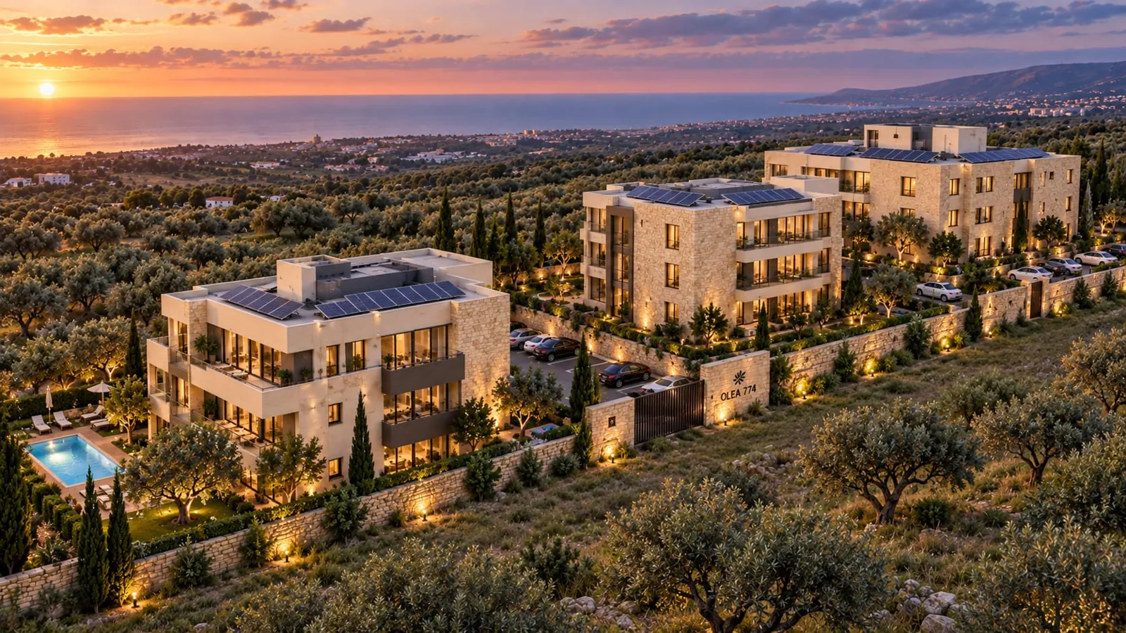 Aerial view of Olea 774