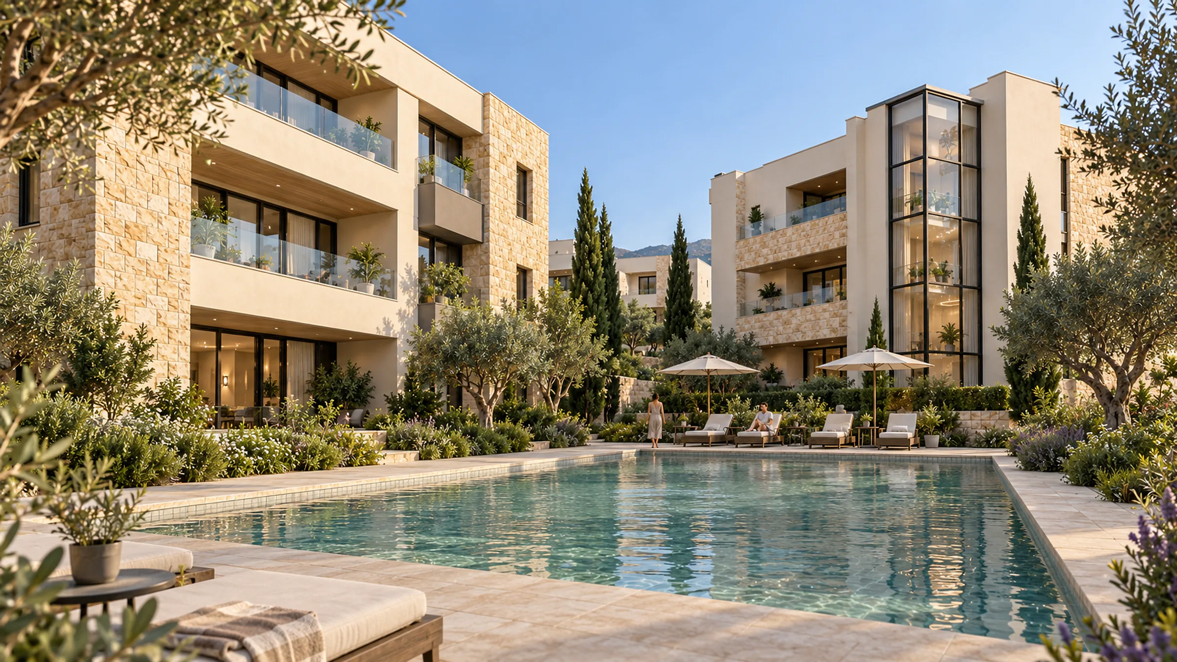 The shared pool between the blocks