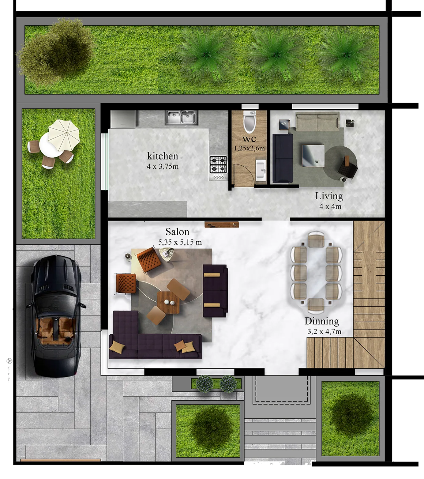 Villa 2: Ground floor