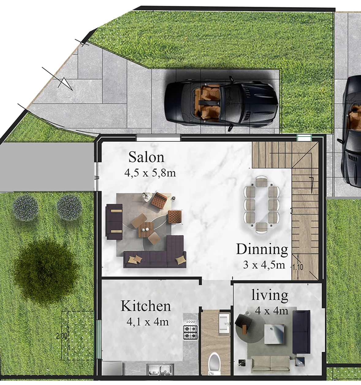Villa 5: Ground floor