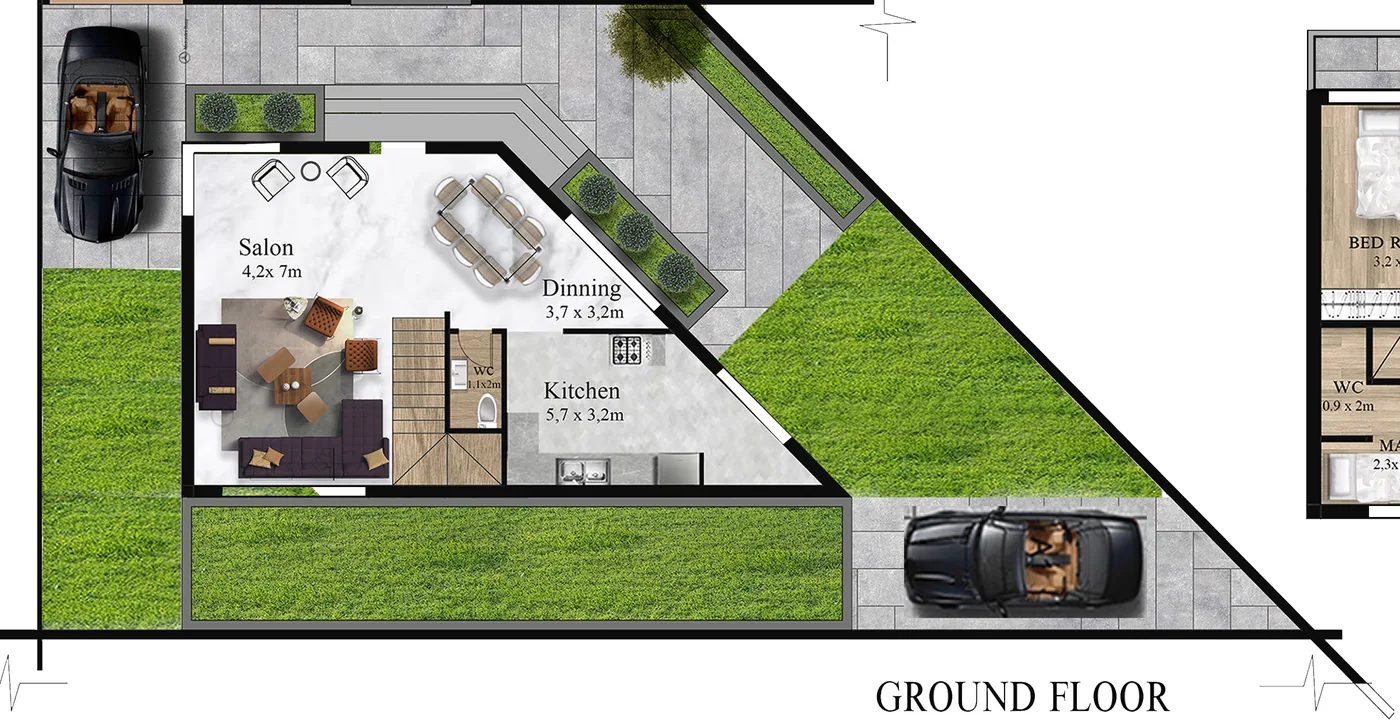 Villa 7: Ground floor
